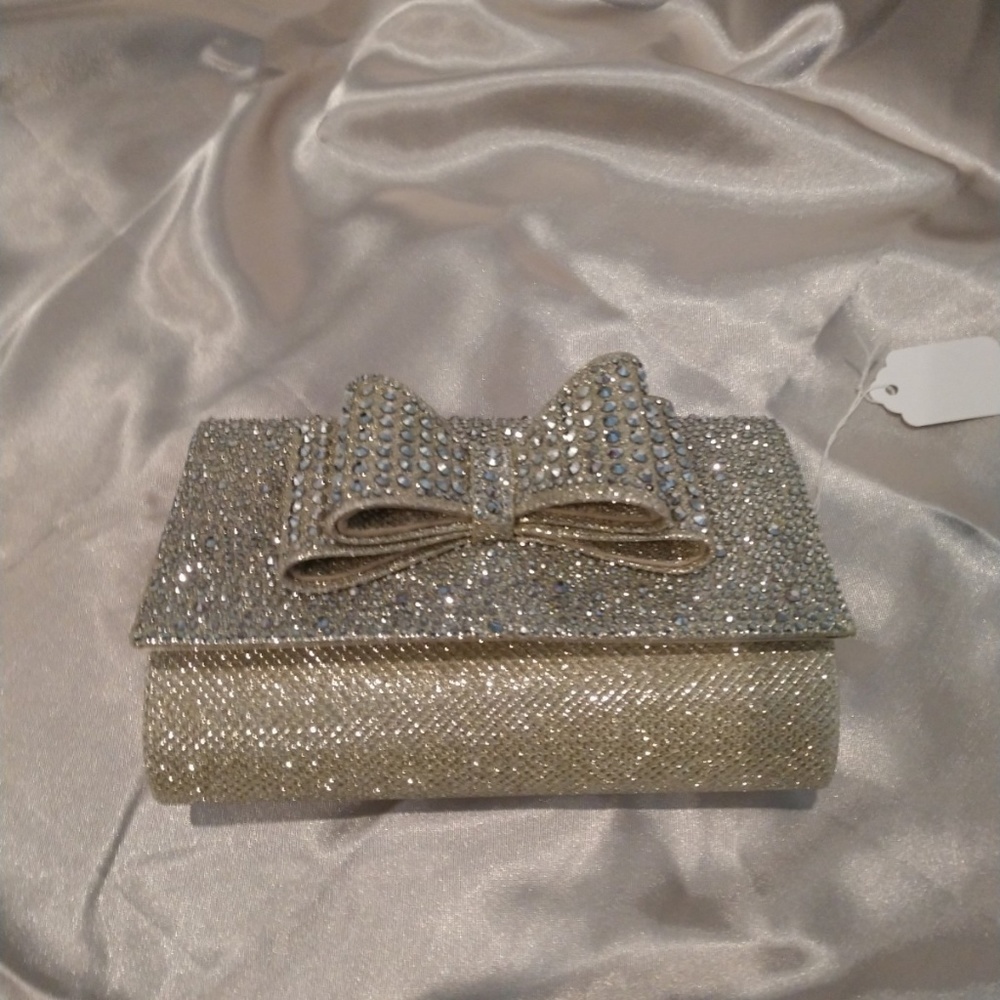 INC Bowtie Studded Cutch
